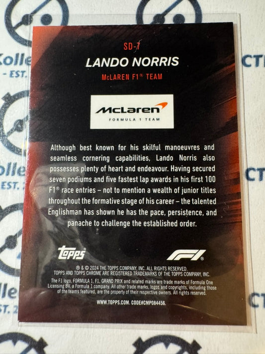 2024 Topps Chrome F1 Lando Norris Speed Demons #SD-7