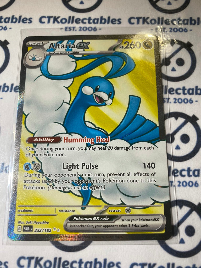 Altaria EX Full Art Ultra Rare #232/182 2023 Paradox Rift Pokémon TCG