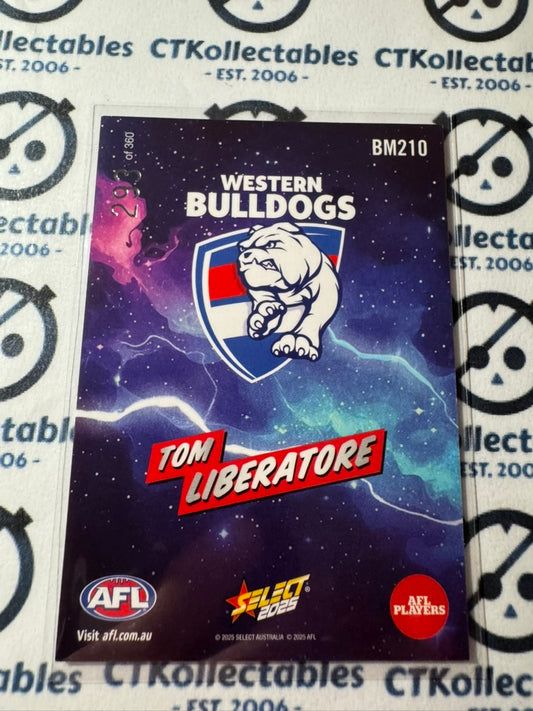 2025 AFL Footy Stars Luminous Tom Liberatore Boom! #293/360 #BM210 Bulldogs