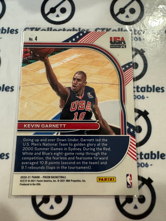 2020-21 NBA Panini Prizm Team USA Kevin Garnett #4