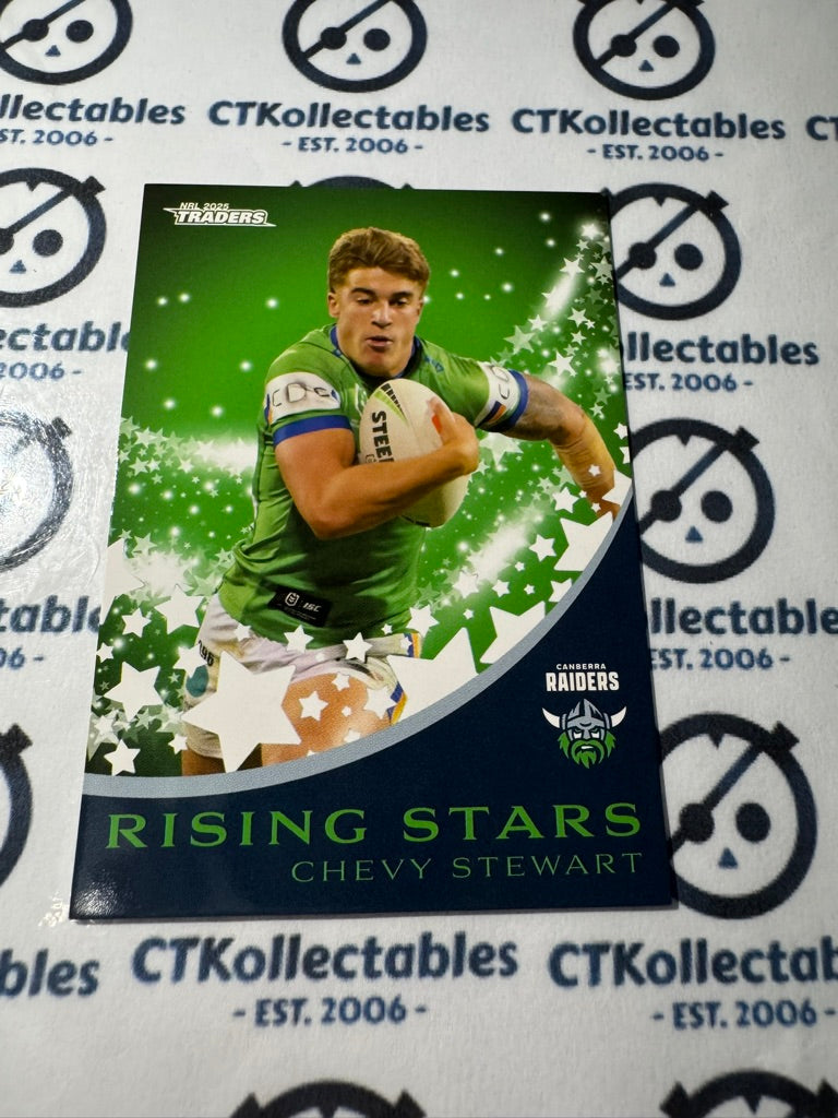 2025 NRL Traders Rising Stars RS 05 / 51 RAIDERS CHEVY STEWART