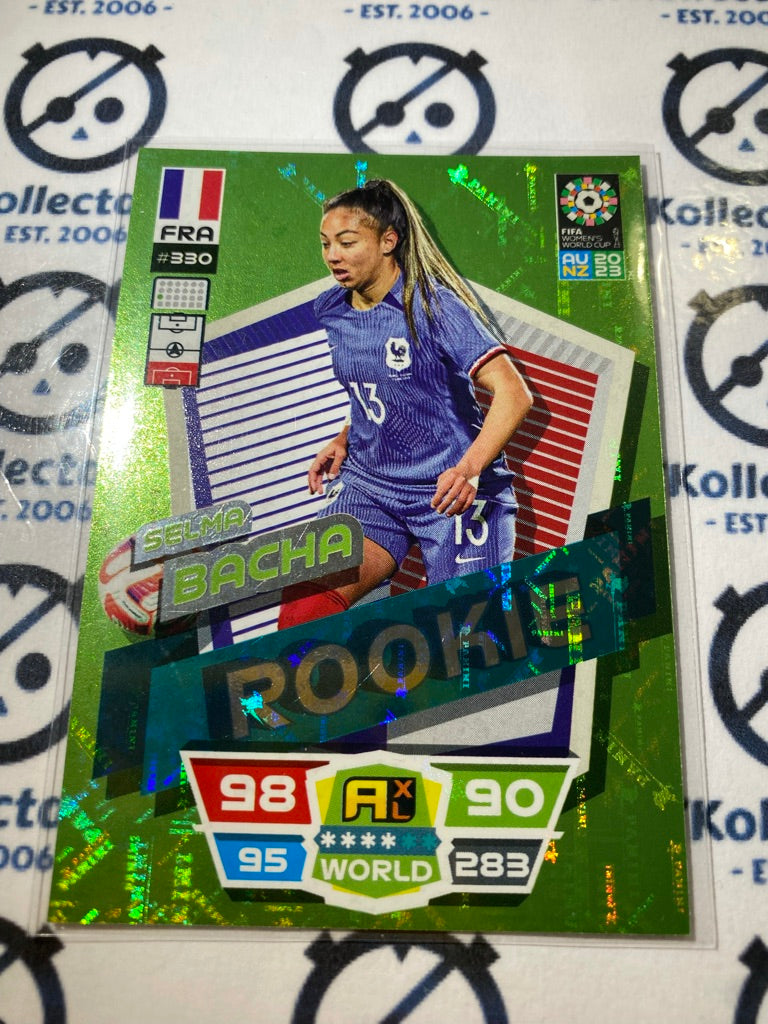 2023 FIFA WWC Adrenalyn Rookie Selma Bacha Green 4 Star #330 USA