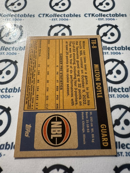 2023-24 Topps NBL Milton Doyle 1971 Topps Throwback #TB-8 Jackjumpers