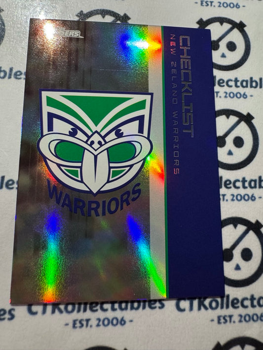 2025 NRL Traders Silver Parallel PS 136 WARRIORS CHECKLIST