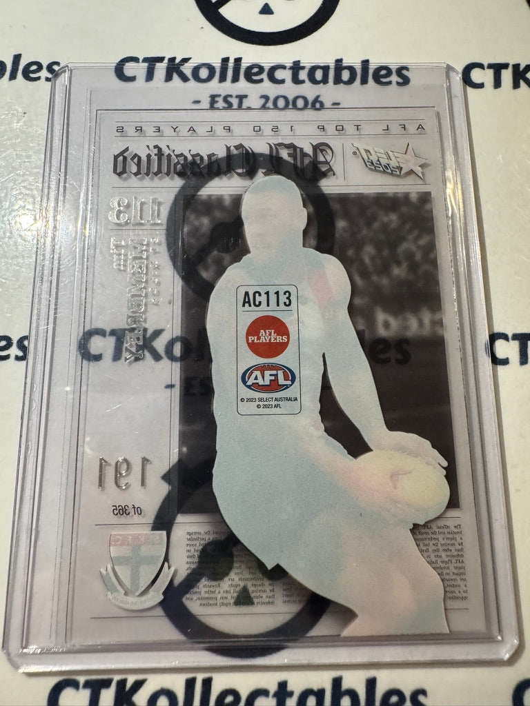 2023 AFL Footy Stars Tim Membrey AC113 Classified #191/365 Saints