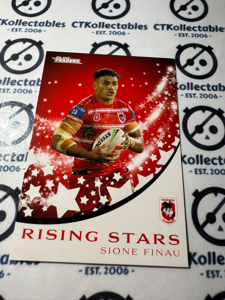 2025 NRL Traders Rising Stars RS 41 / 51 DRAGONS SIONE FINAU