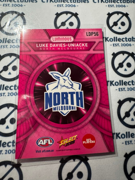 2025 AFL Footy Stars Luminous Luke Davies-Uniacke #LDP56 Dragon Scales PINK