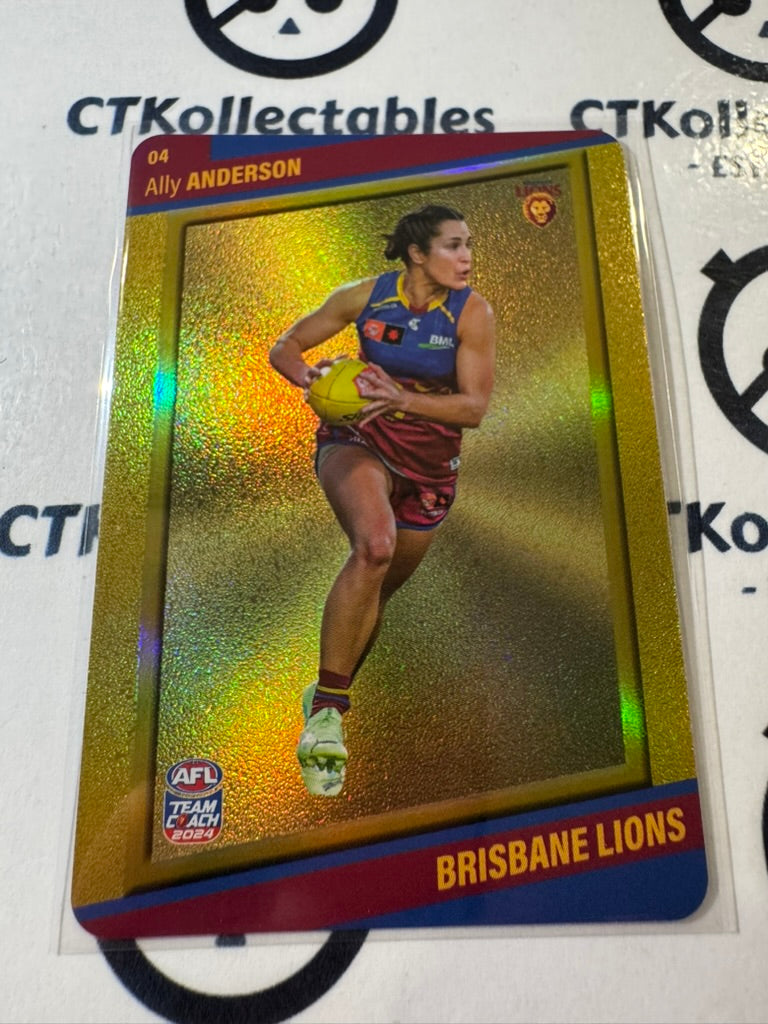 2024 AFLW Teamcoach GOLD #04 Ally Anderson Lions