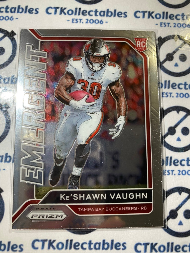 2020 NFL Prizm Ke'Shawn Vaughn Emergent Rookie RC #16 Buccaneers
