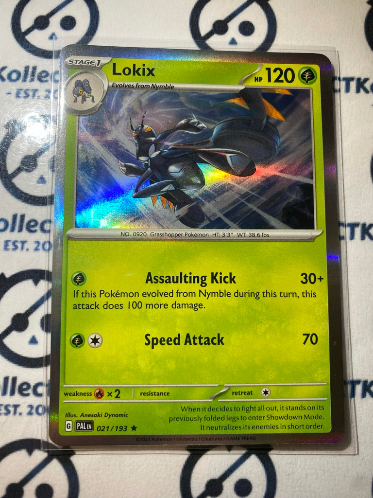 lokix pokemon card Holofoil Escarlate E Violeta Evolues Em Pald Fx2 / None / 1 SV02 pokemon Lokix Card Galactic