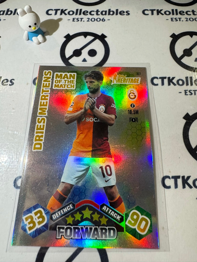 2023-24 TOPPS MATCH ATTAX HERITAGE DRIES MERTENS MAN OF THE MATCH #327