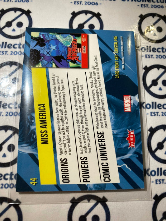 2022 Fleer Ultra Avengers Base Miss America #44 Marvel