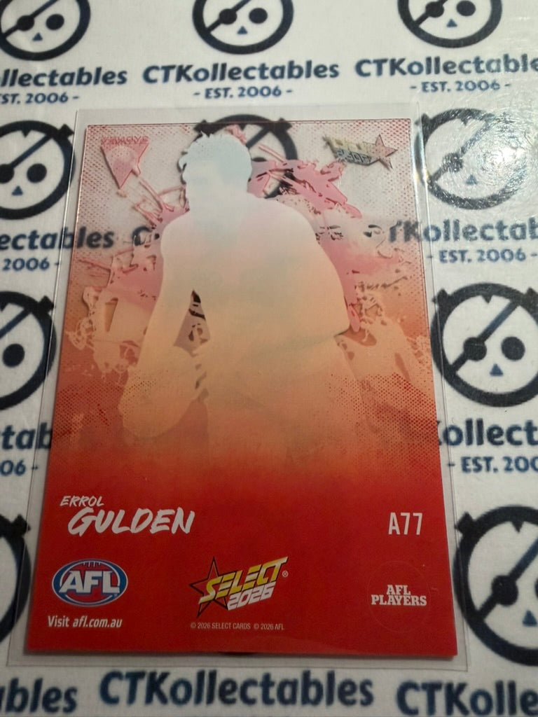 2026 Select AFL Footy Stars Adrenaline ACETATE #A77 Errol Gulden Swans