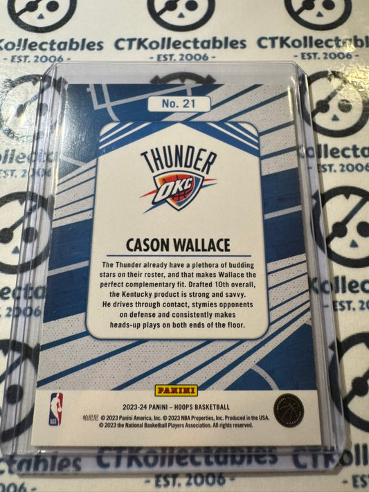 2023-24 NBA Panini Hoops Cason Wallace We Got Next Holo #21 OKC