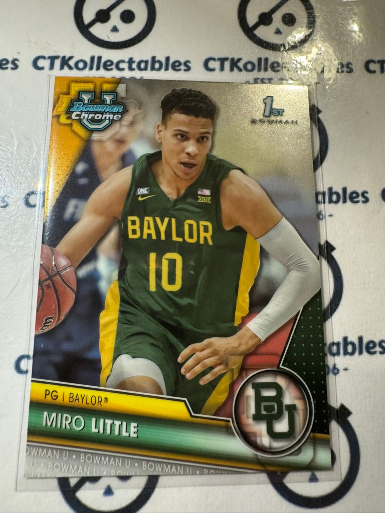 2023/24 Bowman Chrome University Miro Little #12 1st Bowman