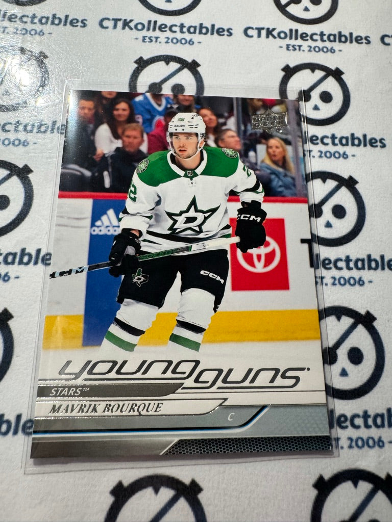 2024-25 Upper Deck Hockey Series 1 Young Guns Mavrik Bourque #215 Stars