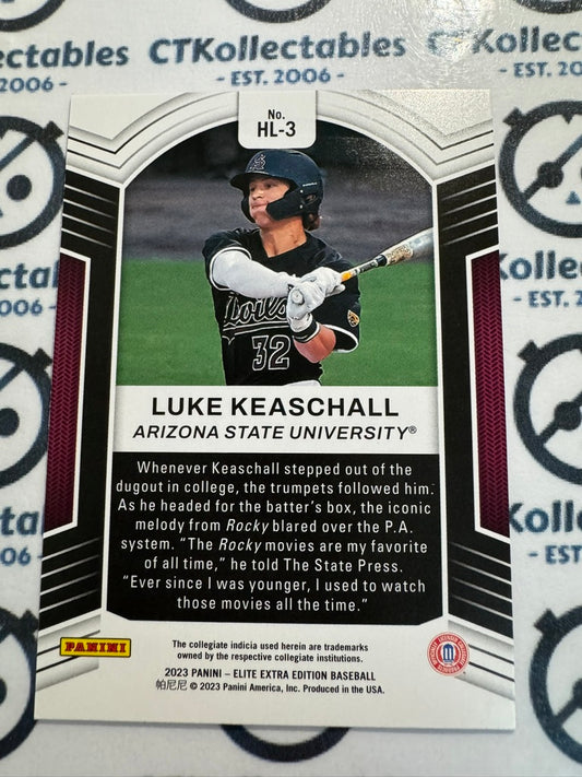 2023 Panini Baseball Elite Extra Luke Keaschall Higher Learning #HL-3
