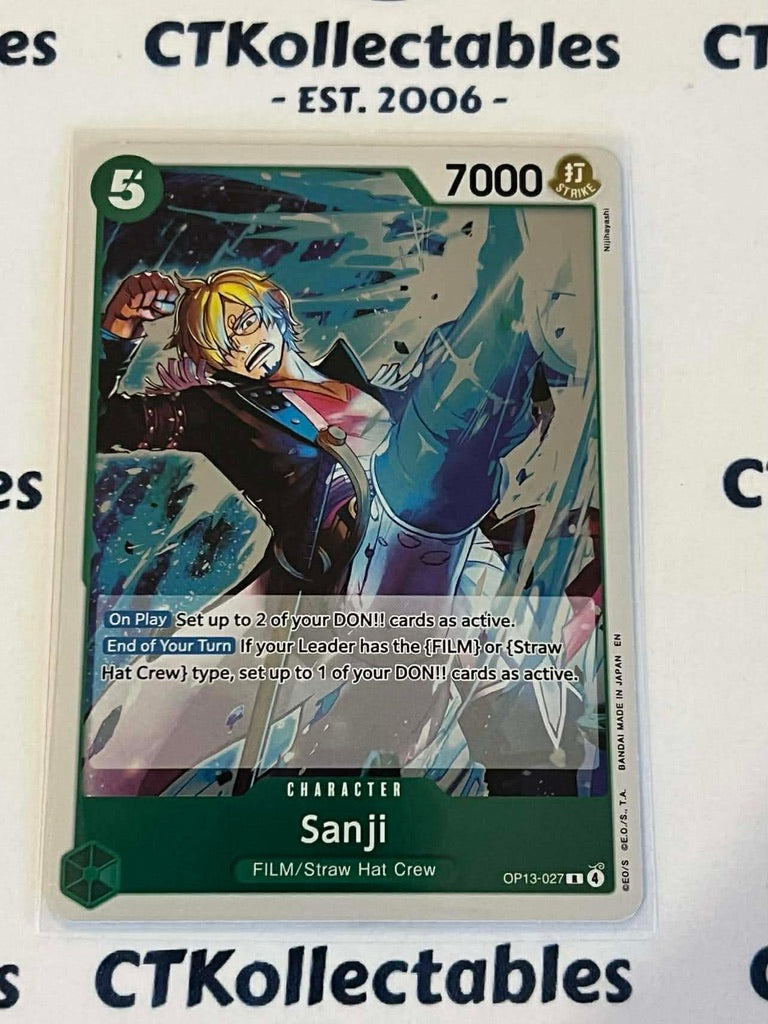 One Piece - Carrying on his will FOIL OP13-027 – Sanji – Rare