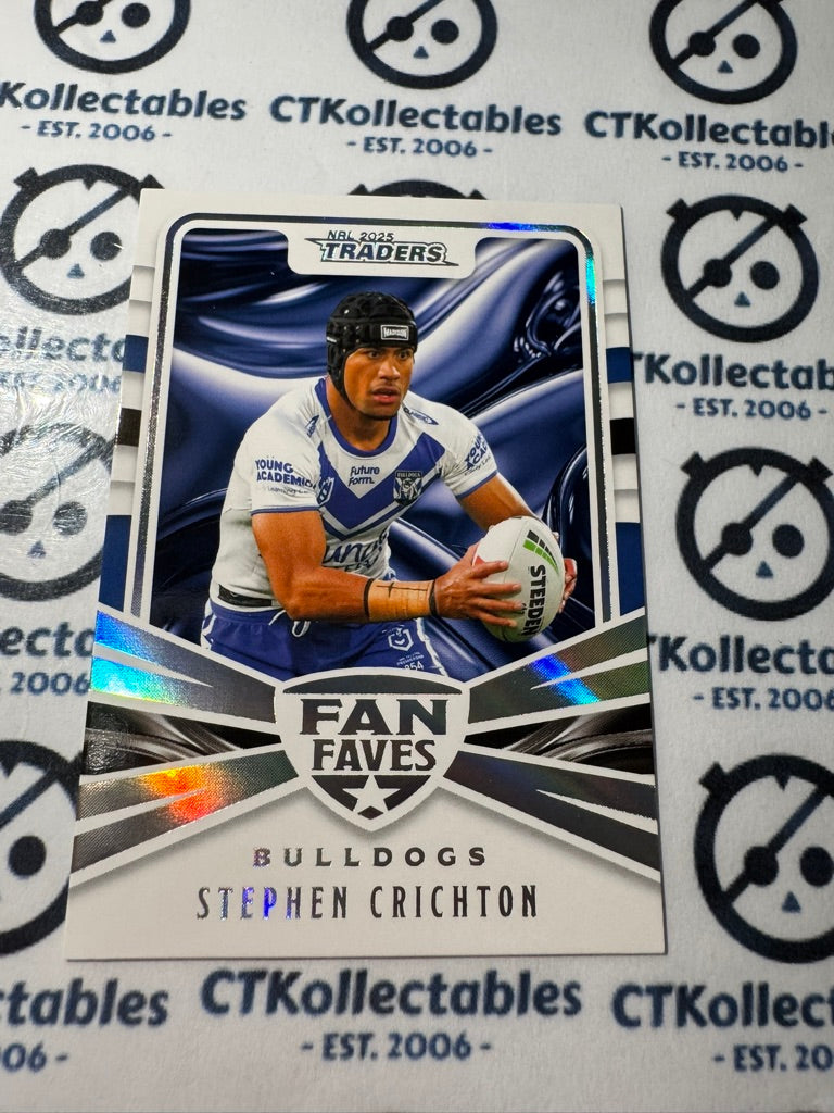 2025 NRL Traders Fan Faves FF 07 / 51 BULLDOGS STEPHEN CRICHTON