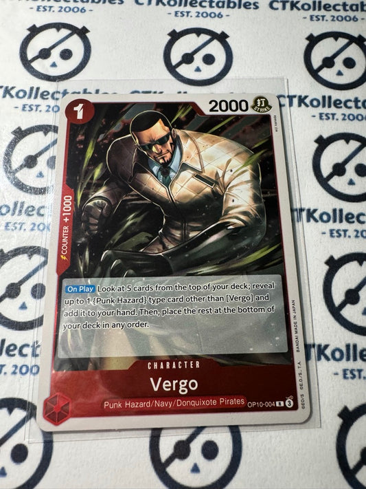 One Piece TCG Vergo FOIL Card OP10-004 R Royal Blood NM/M