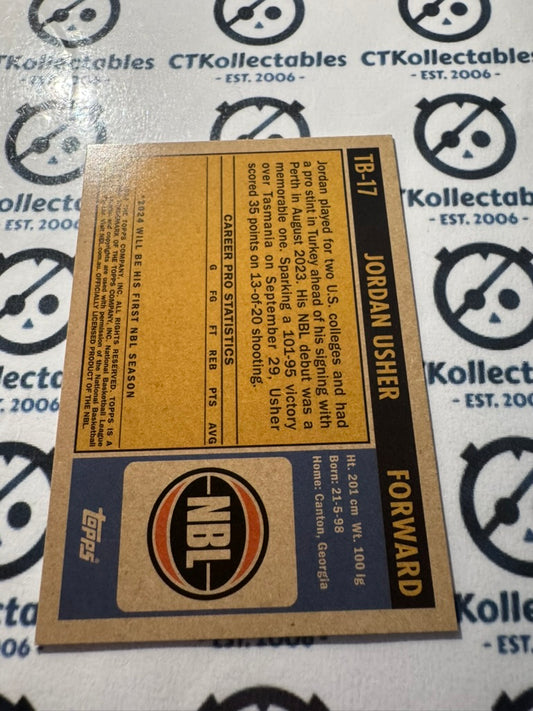 2023-24 Topps NBL Jordan Usher 1971 Topps Throwback #TB-17 Wildcats