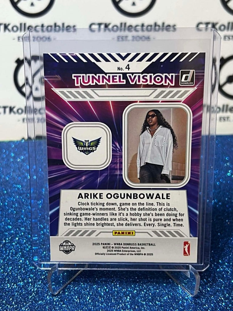 2025 Panini Donruss WNBA Tunnel Vision #4 Arike Ogunbowale Dallas Wings