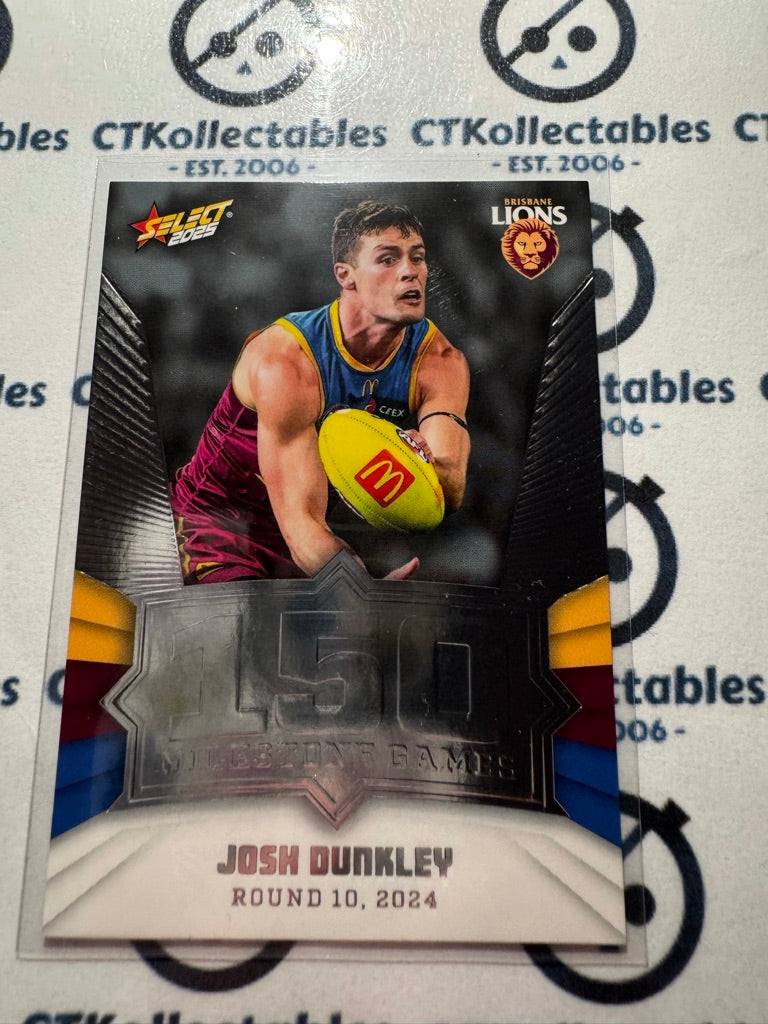 2025 AFL Footy Stars Milestone Josh Dunkley MG8 Lions