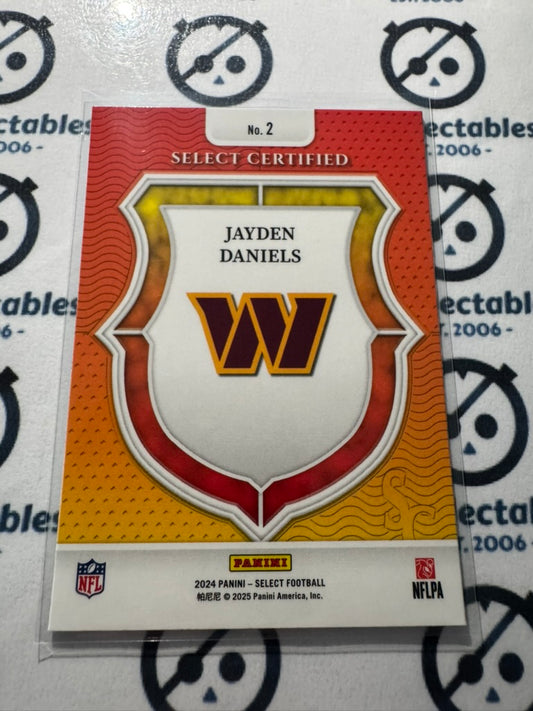 2024 NFL Select #2 Jayden Daniels Select Certified Rookie Washington