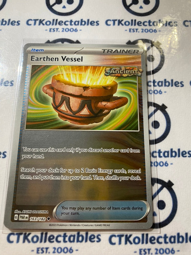 Earthen Vessel Trainer Reverse Holo #163 182 2023 Paradox Rift Pokémon 