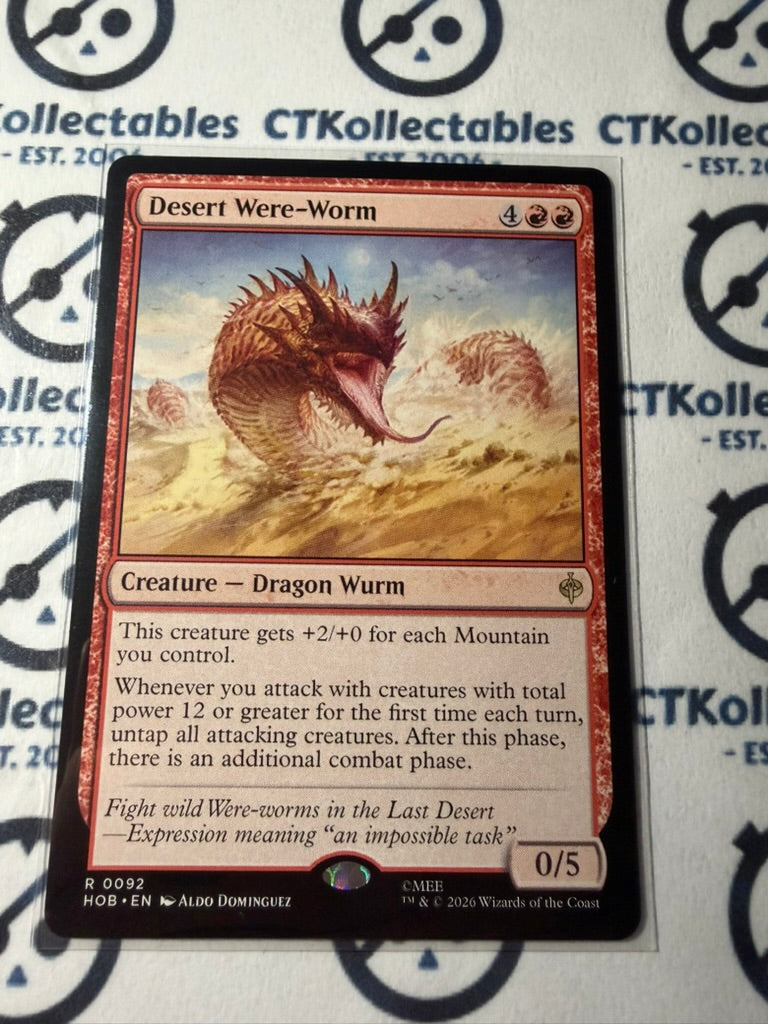 Desert Were-Worm Rare #0092 MTG The Hobbit Foil TCG