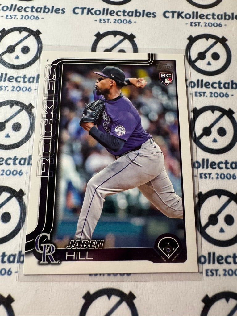 2025 Topps Series 2 Baseball Rookie Card #556 Jaden Hill Colorado Rockies RC