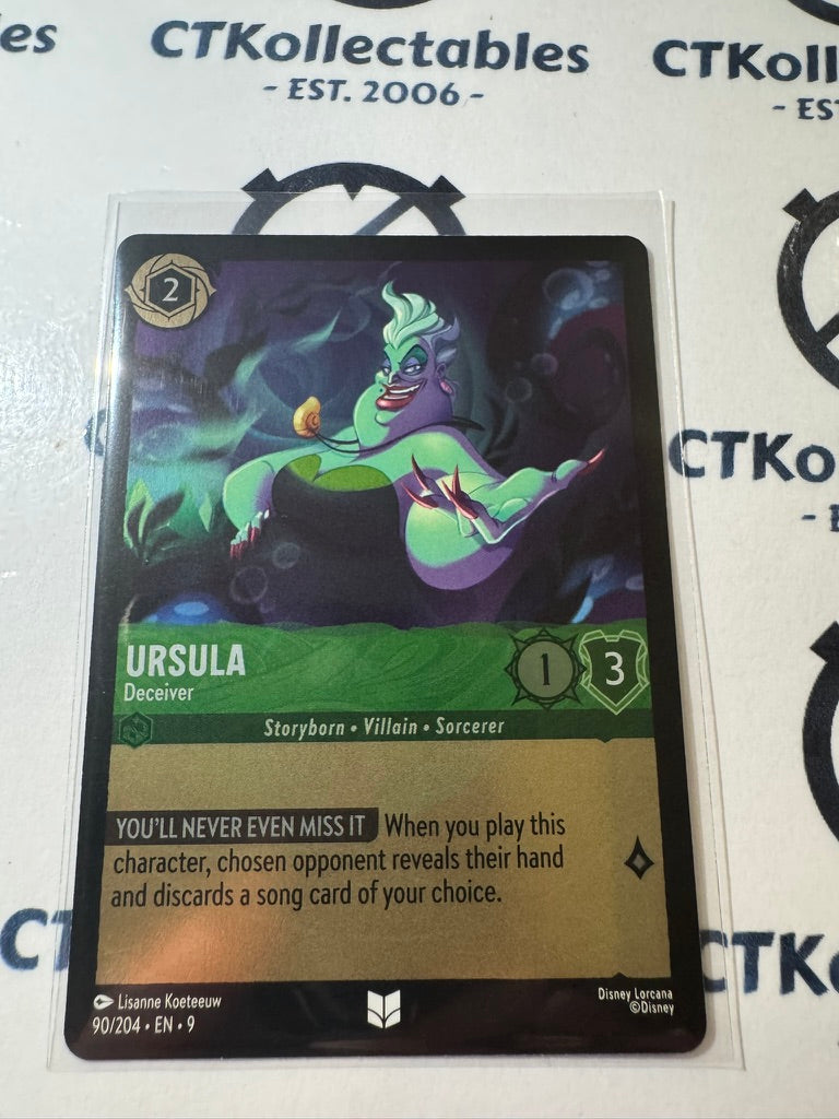 Disney Lorcana Fabled COLD FOIL 90/204 Ursula - Deceiver UC