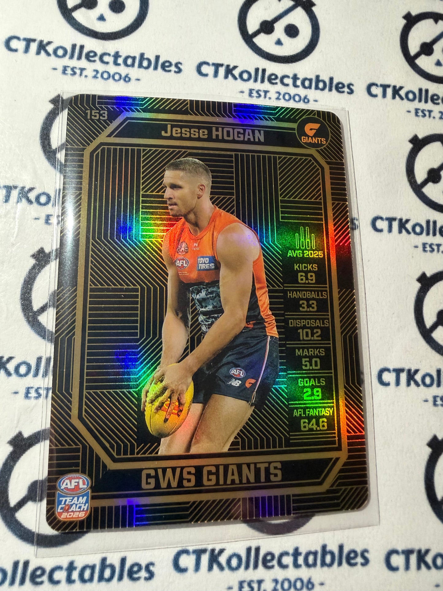 2026 Teamcoach AFL BRONZE Jesse Hogan #153 Giants