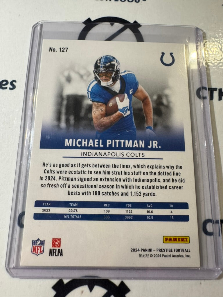 2024 NFL Prestige Gold Xtra Points #34/75 Michael Pittman Jr. #127 Colts