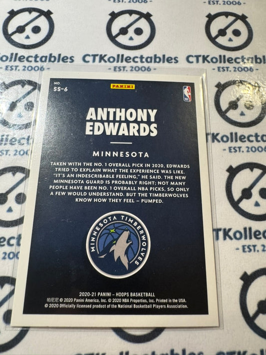 2020-21 NBA Panini Hoops Anthony Edwards Now Playing RC #SS-6 Timberwolves