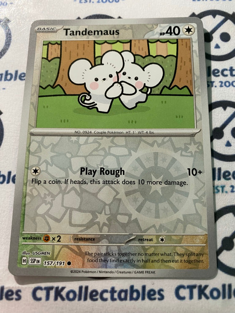 Tandermaus Reverse Holo #157/191 Surging Sparks Pokémon TCG 2024