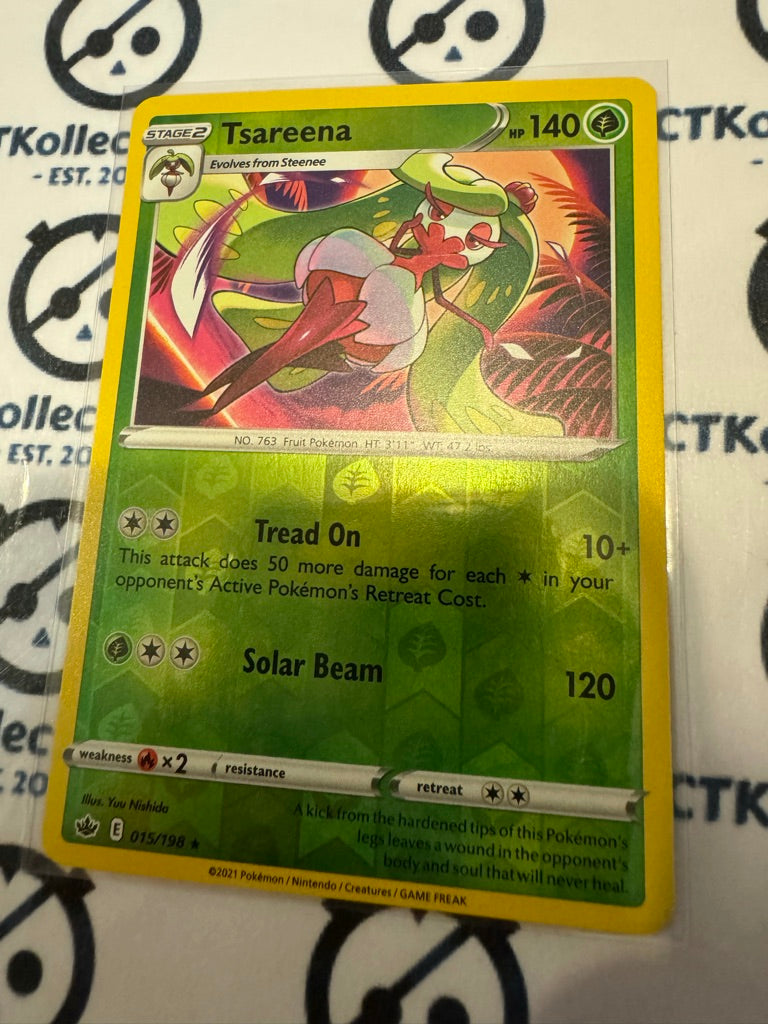 Tsareena Reverse Holo #015/198 Pokemon Card Chilling Reign