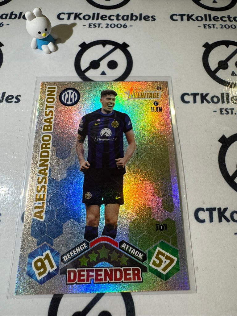 2023-24 TOPPS MATCH ATTAX HERITAGE ALESSANDRO BASTON HERITAGE #476 SOCCER CARD