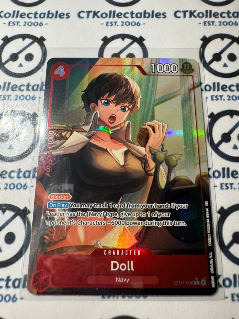 One Piece TCG Doll Alternative Art OP11-008 A Fist of Divine speed NM/M