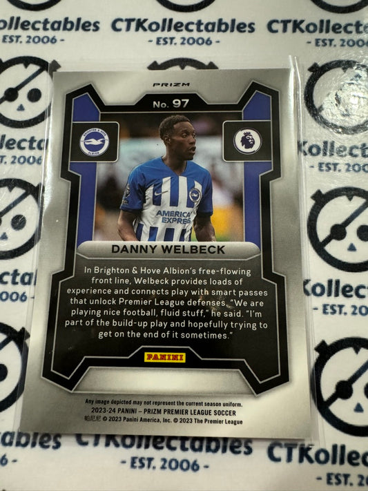 2023-24 Prizm Premier League Soccer Danny Welbeck #97 Pink Mosaic Prizm