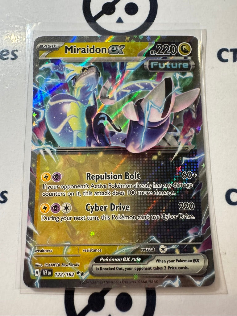 Miraidon Ex Double Rare #122/162 Scarlet & Violet Temporal Forces Pokemon