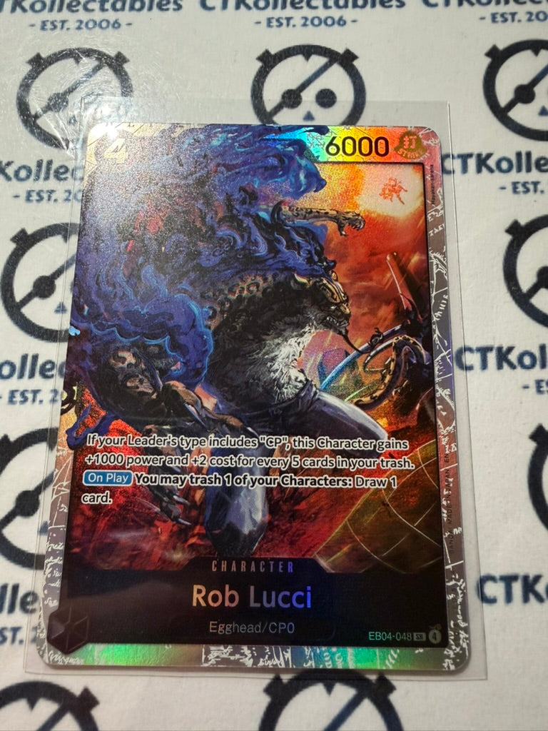 Rob Lucci One Piece Adventure on Kami's Island op15 #EB04-048 SR