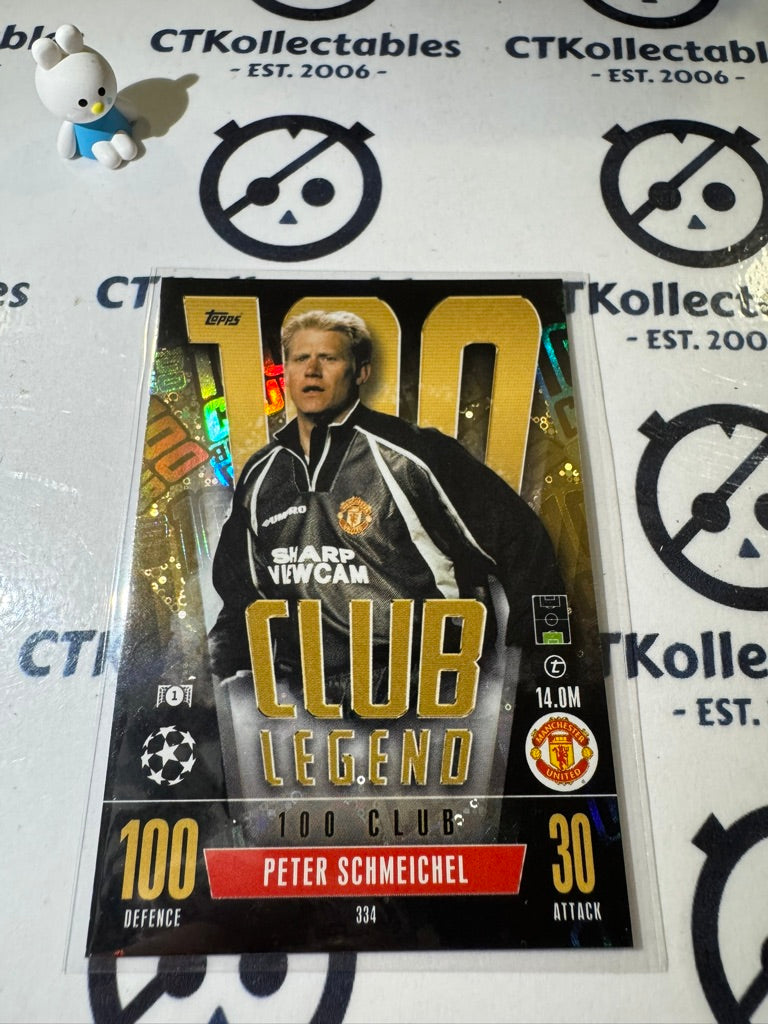 2023-24 TOPPS MATCH ATTAX PETER SCHMEICHEL 100 CLUB #334