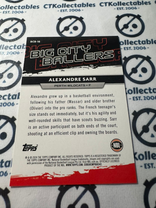 2023-24 Topps NBL Alexandre Sarr Big City Ballers #BCB-16 Wildcats