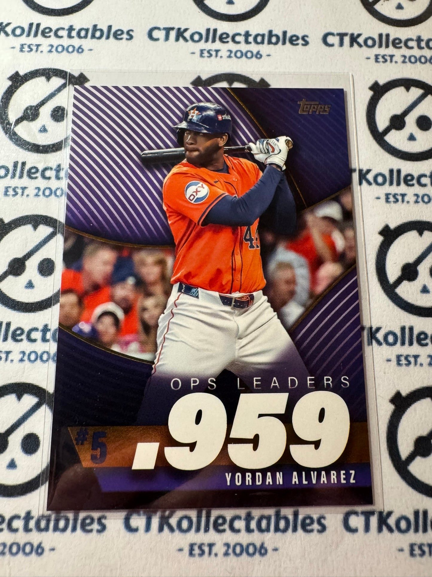 2025 Topps Series 2 Baseball Yordan Alvarez OPS Leaders #OPS-5 Astros
