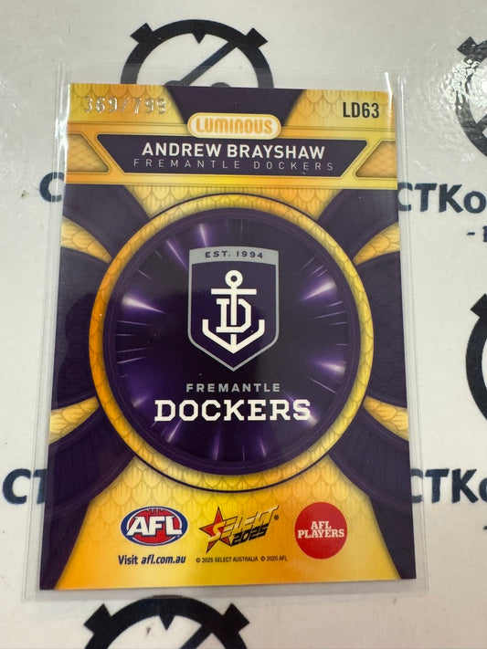 2025 AFL Footy Stars Luminous Andrew Brayshaw Dragon Scales #LD63 #369/799