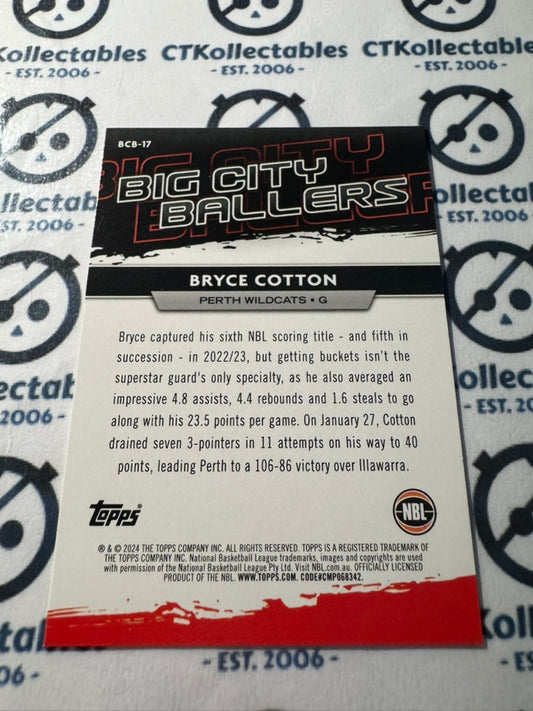 2023-24 Topps NBL Bryce Cotton Big City Ballers #BCB-17 Wildcats