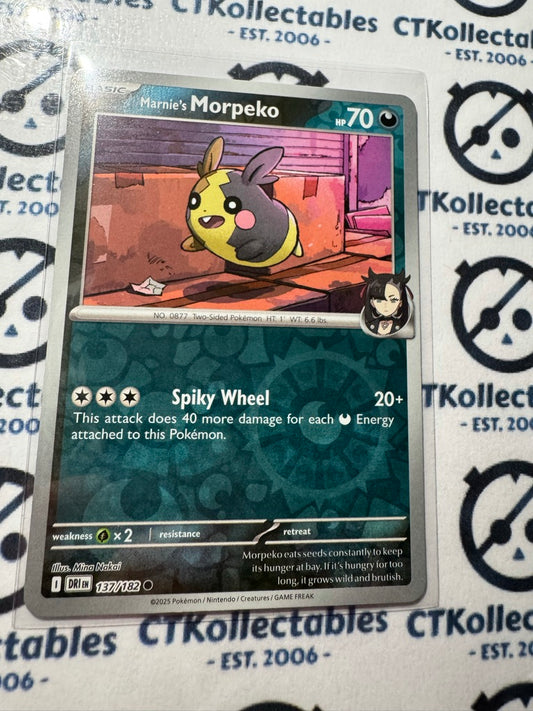 Marnie's Morpeko Scarlet & Violet Destined Rivals #137/182 Reverse Holo
