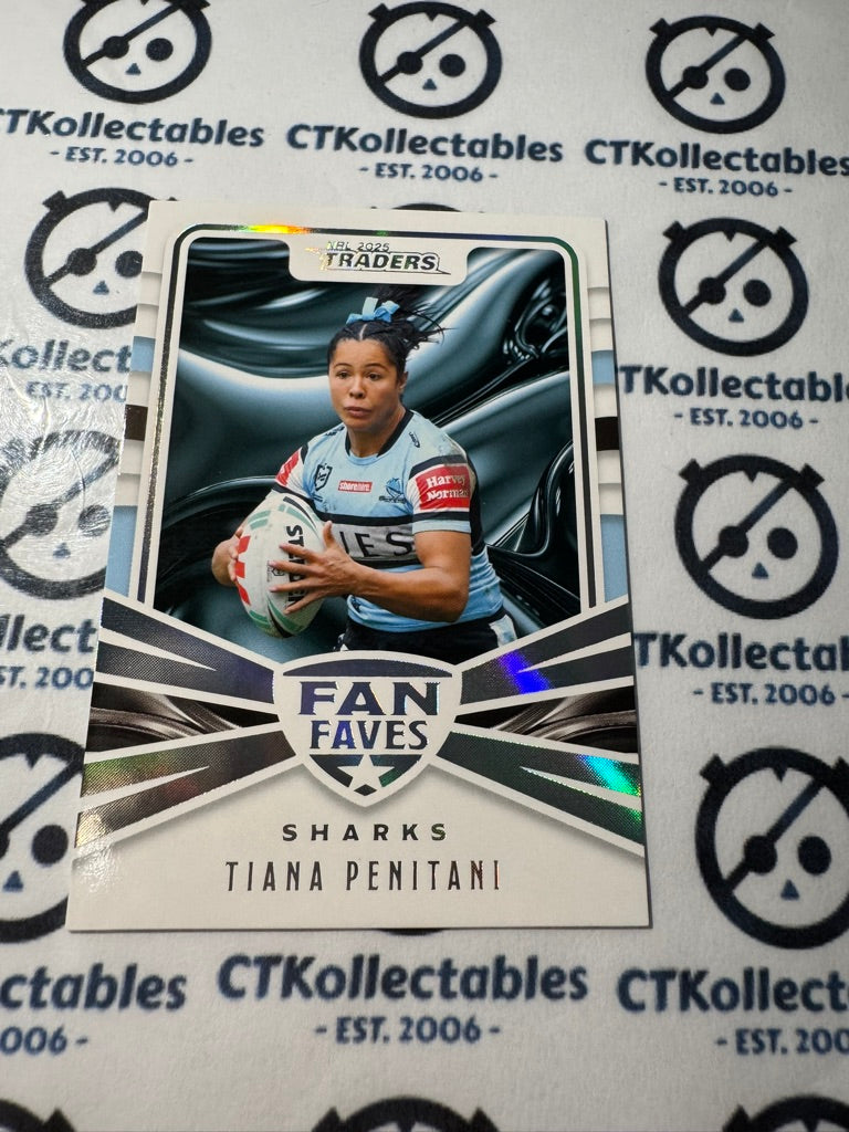 2025 NRL Traders Fan Faves FF 12 / 51 SHARKS TIANA PENITANI