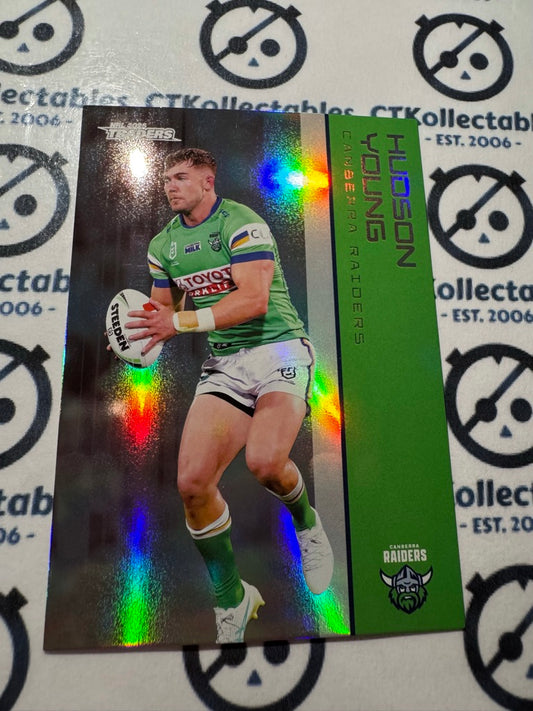 2025 NRL Traders Silver Parallel PS 018 HUDSON YOUNG RAIDERS